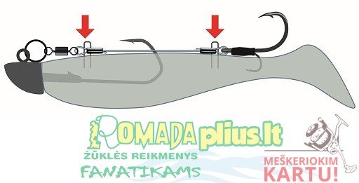 Pavadėlis riperiams Stinger-System 2vnt 7cm Germany