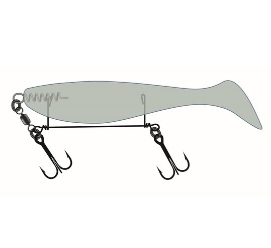 Pavadėlis Stinger masalui su trišakiais 2vnt Germany