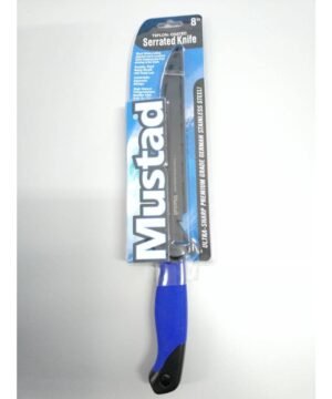 Alternative view of Super Kaina 25eur Peilis Knife 8inch padengtas Teflonu Filiavimo su dantukais Nerūdijančio plieno peilis geležtė 20cm  Aukšta Kokybė Mustad Norway