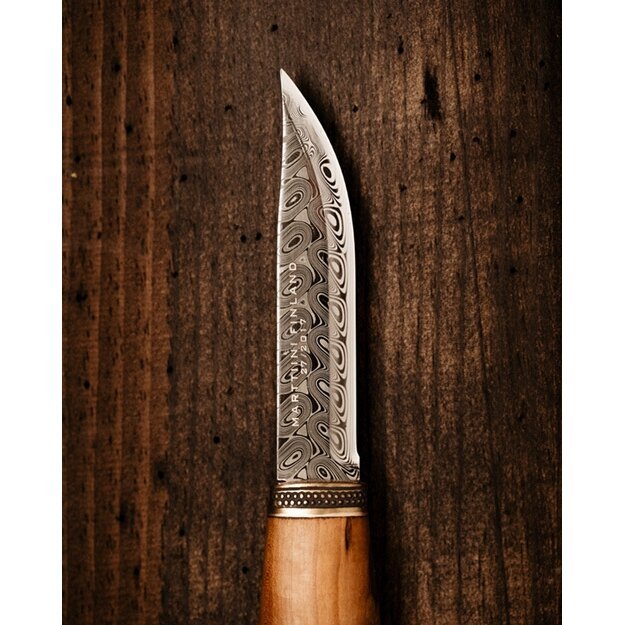 Peilis Marttiini Eagle Damasko plieno Made in Finland + Dovanu+ Sertifikatas dėžutė įspūdingas kolekcinis daiktas - Image 2