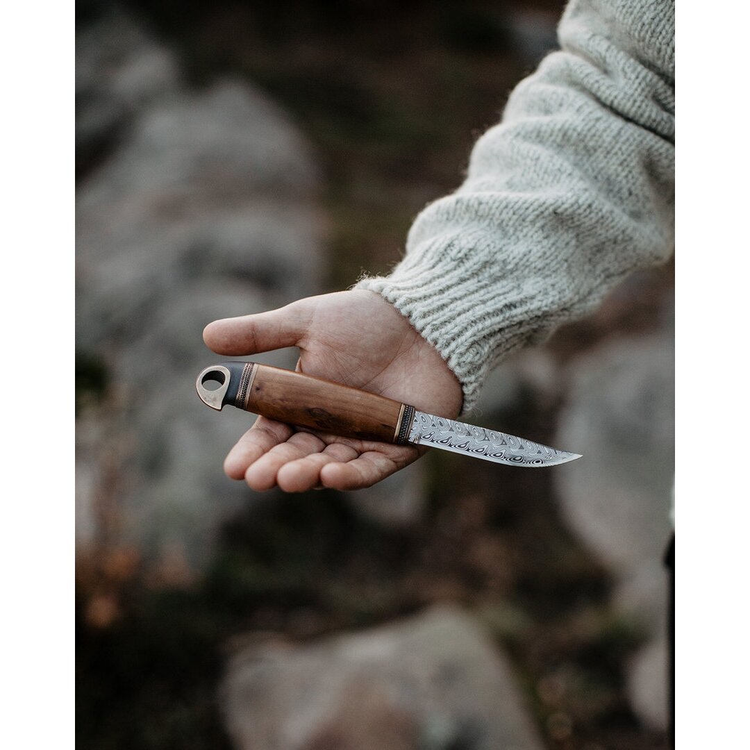 Peilis Marttiini Eagle Damasko plieno Made in Finland + Dovanu+ Sertifikatas dėžutė įspūdingas kolekcinis daiktas - Image 3