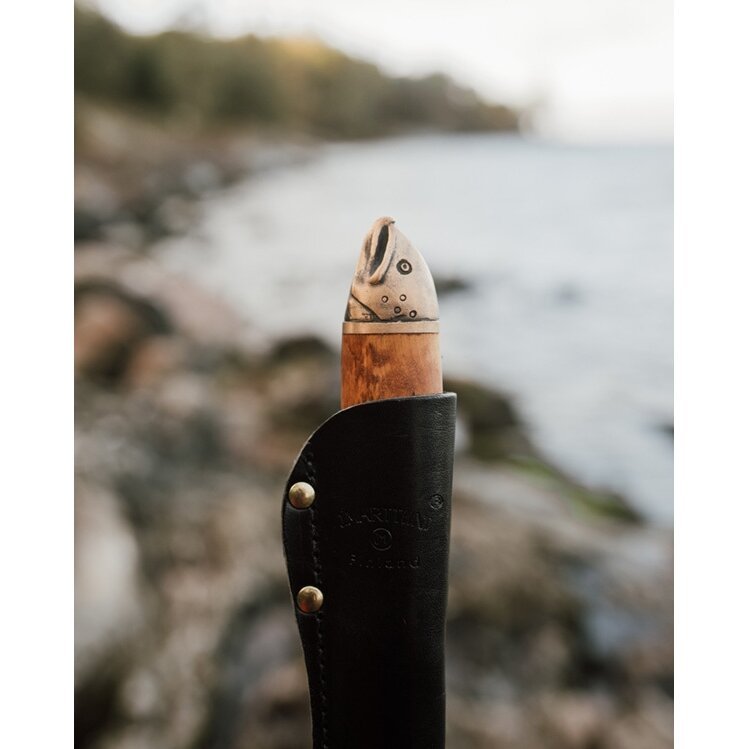 Peilis Marttiini Filiavimo Lašišos galva Made in Finland + Dovanu dėžutė. Puiki dovana! Šis karališko dizaino peilis yra įspūdingas kolekcinis daiktas - Image 3