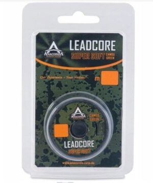 Pintas Karpinis Valas Pavadėliams su švinu Anaconda Super Soft CamouGreen 5m