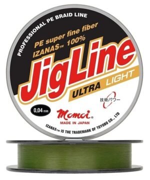 Pintas Valas MOMOI JIGLINE ULTRA LIGHT Super Strong 3-Sluoksnių Danga 0,04mm / 0.06mm / 0.08mm / 0.09mm  Avižadrebiui Made in Japan