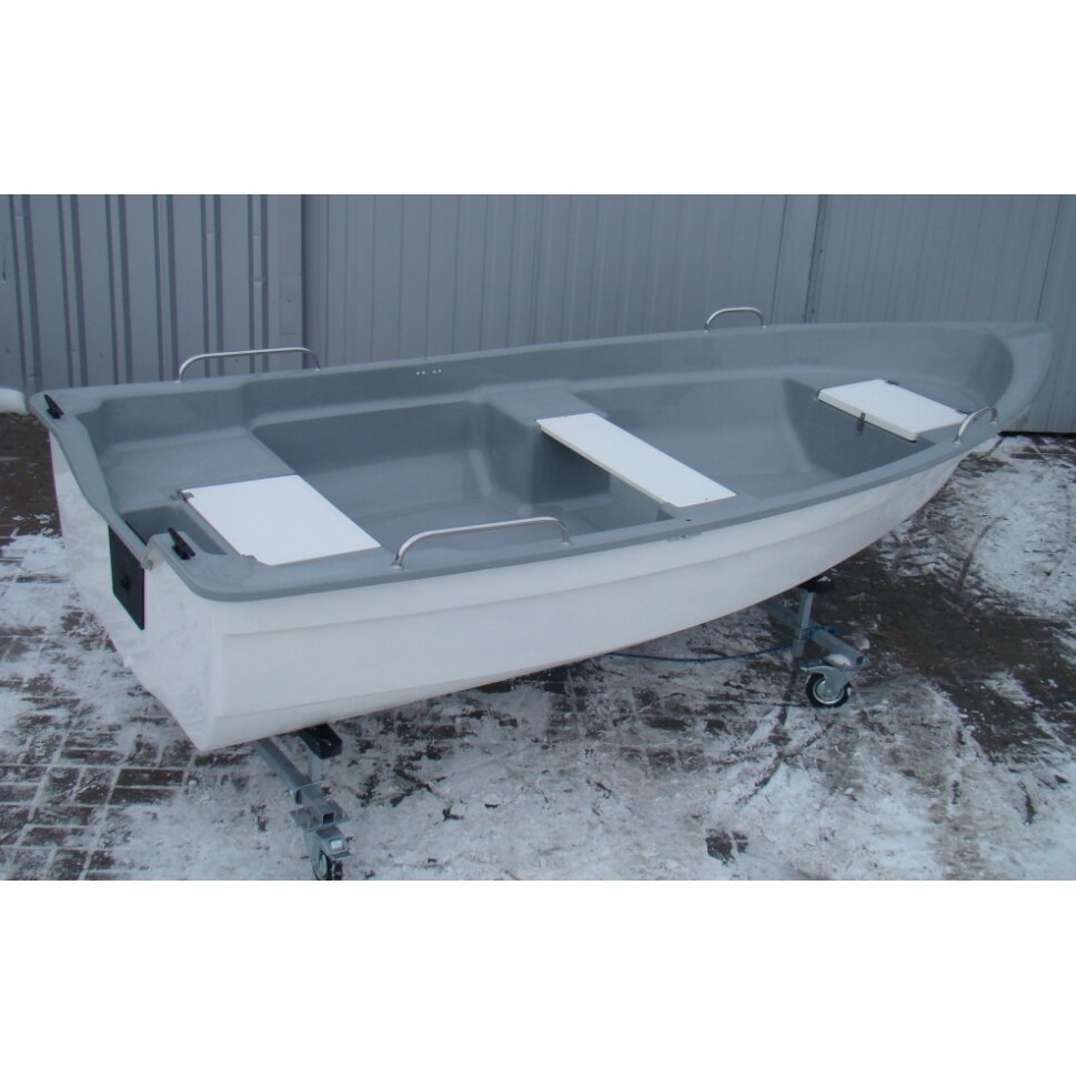 -20% Super Kaina 2225eur Plastikinė valtis kateris SALLOW 3.90m FISHING Deluxe version Variklis iki 15Ag Aukšta kokybė!