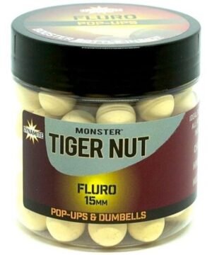 Plaukiantis boiliai DYNAMITE BAITS Monster Tigernut Fluro Pop Ups 15mm
