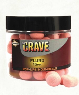 Plaukiantis boiliai DYNAMITE BAITS The Crave Fluro Pop Ups 15mm