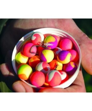 Plaukiantys boiliai Dynamite Two Tone Dviejų Spalvų ir Skonių Fluro Pop-Up 15mm