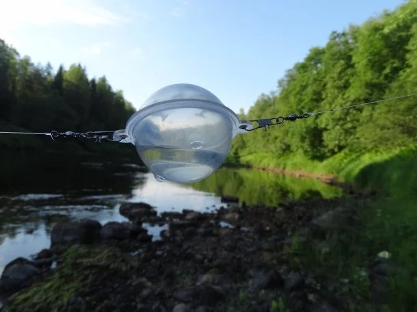 Plūdė Fluo žalsva kamuoliukas su 2 metalinėmis ausytėmis 35mm Plūduras 2vnt. - Image 6