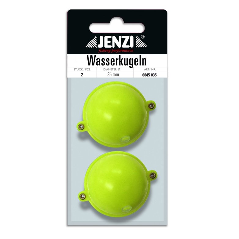 Plūdė Fluo žalsva kamuoliukas su 2 metalinėmis ausytėmis 35mm Plūduras 2vnt.