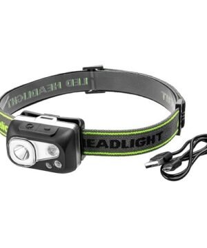 Prožektorius ant galvos kraunamas LED mažas galingas lengvas