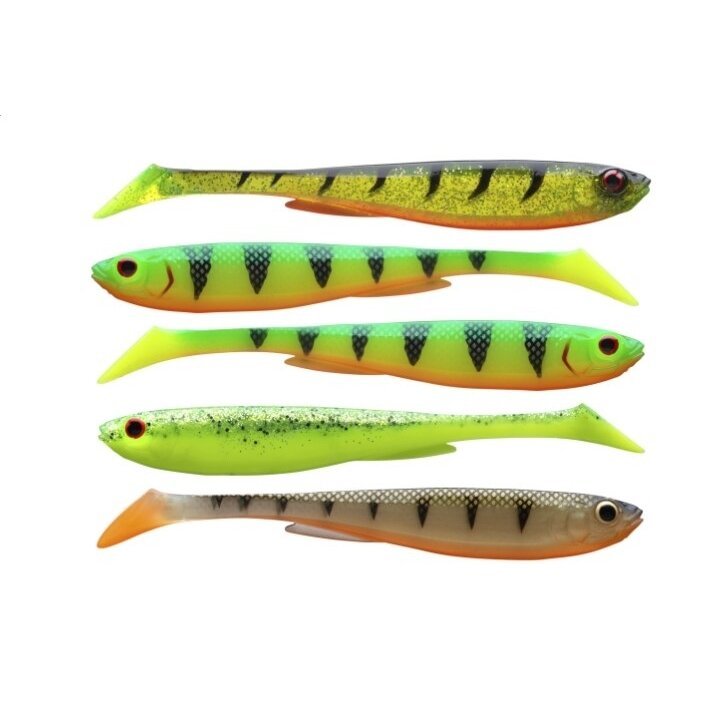 Riperiai Komplektas Daiwa PROREX SLIM SHADY SET Flash UV