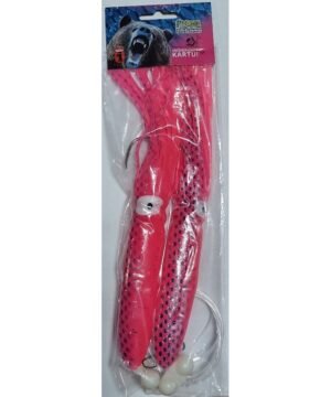 Sistemėlė Kalmaras Red-pink fosfo Big 22cm su triukšmo kapsulė Menkių Siaubas