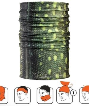 Skarelė kaukė žvejo Pike/ Lydeka nuo saulės