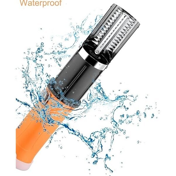 Skustukas Žuvies Žvynams Elektrinis metalinis žuvies Nerūdyjantis Waterproof (Nebijo vandens) Rankinė elektrinė žuvų žvynų grandymo mašina Su POWER BANKU - Image 3