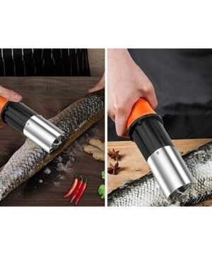 Alternative view of Skustukas Žuvies Žvynams Elektrinis metalinis žuvies Nerūdyjantis Waterproof (Nebijo vandens) Rankinė elektrinė žuvų žvynų grandymo mašina Su POWER BANKU