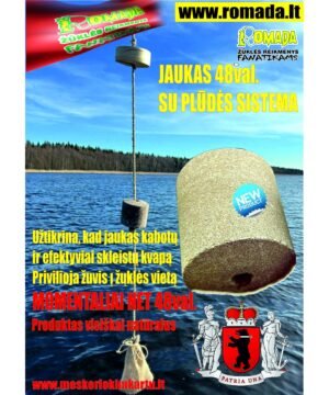 Paruoštas Jaukas 48val + Plūdės sistema Presuotas jaukas lėtai tirpstantis Momentaliai Privilioja Žuvis į Žūklės vietą 100% natūralūs ingredientai