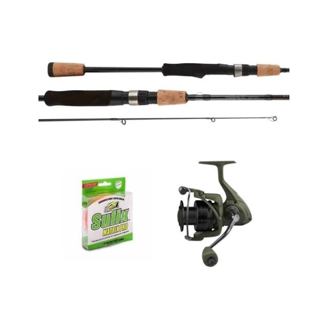 -20% Super kaina 127eur Spiningas su ritė + pintas valas Okuma Combo 244cm 12-35g