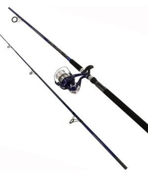 Spiningas su ritė + valas Okuma 240cm 10-40g Blue