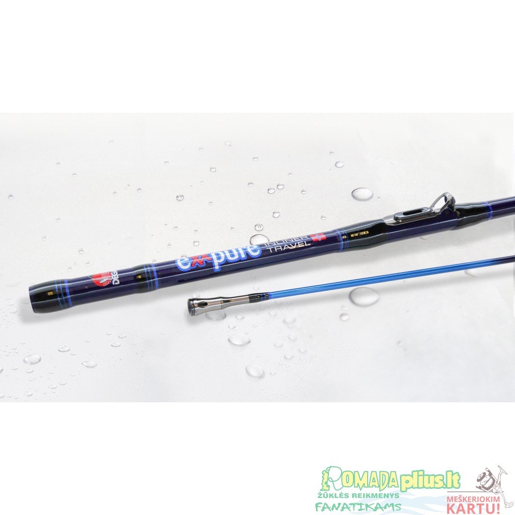 Spininigas jūrinis Travel EXXpure Inliner 2.30m SEA Norwegian jūriniai spiningai kurių visi žiedai paslėpti spiningo viduje - Image 2