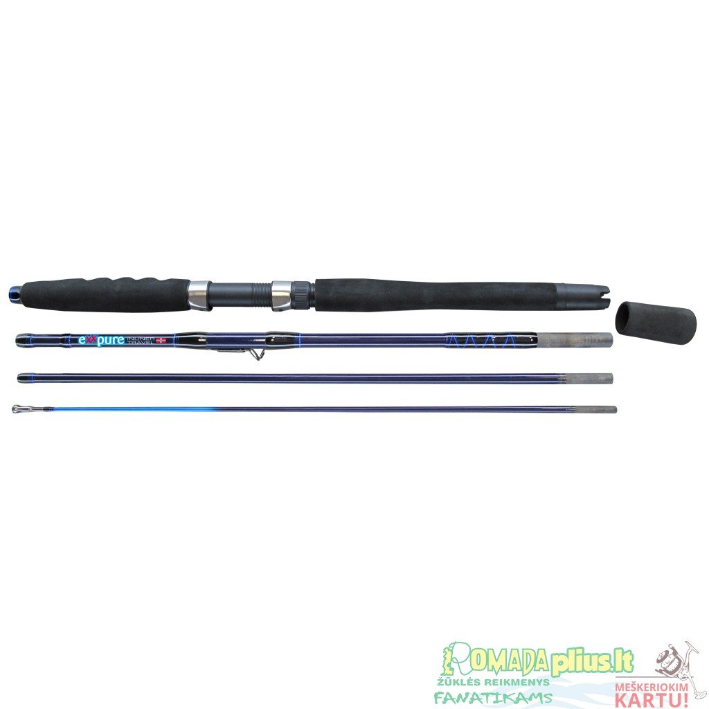 Spininigas jūrinis Travel EXXpure Inliner 2.30m SEA Norwegian jūriniai spiningai kurių visi žiedai paslėpti spiningo viduje