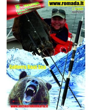 Spininigas Naujas Galingas Jūrinis Solterra Boat Sea 2.29m 50-80Lb Norvegijoje Halibutų Menkių ir Tunų žvejybai