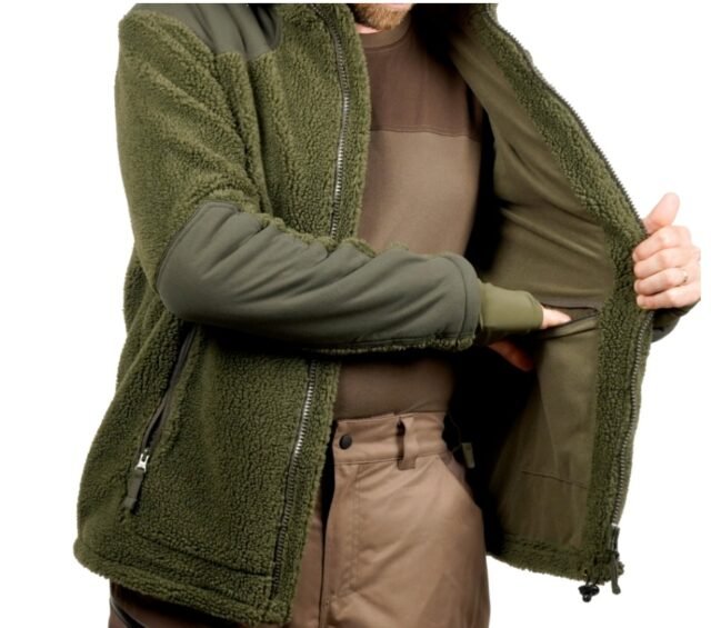 -66% Super Kaina 59eur Striukė Šilta Fleece su gaubtuvu Exsellent Žvejybai ir Medžioklei šerpų flisas - Image 3