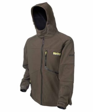 Striukė Softshell F-Carp su kapišonu Puikiai tinka dėvėti žvejyboje ir gamtoje
