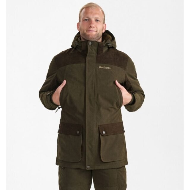 Striukė Žieminė Rudeninė Deerhunter Pro Light Medžioklinė Ruda Apranga Medžiotojui DEER-TEX® 100% atsparus vandeniui Lengva - Image 6