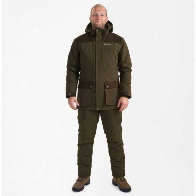 Striukė Žieminė Rudeninė Deerhunter Pro Light Medžioklinė Ruda Apranga Medžiotojui DEER-TEX® 100% atsparus vandeniui Lengva - Image 4