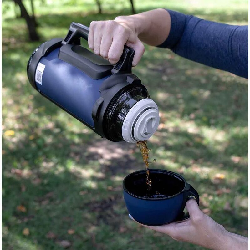 Super Kaina 65eur Termosas Nerūdijančio Plieno Nisus su rankena 1.4L + puodelis Termosas maistui - Image 2