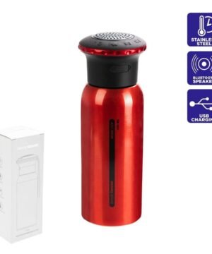 Super Kaina 39eur Termosas NISUS 0.46L su belaide kolonėle Bluetooth pakraunamas per USB Termosas maistui