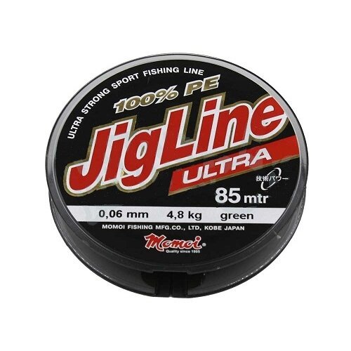 Valas Pintas Momoi JigLine Ultra 85m 0.06mm. Made in Japan Avižadrebiui