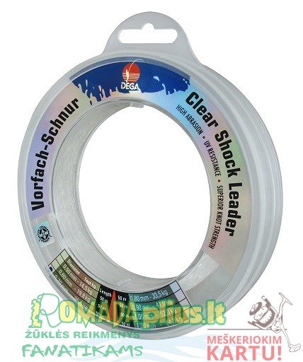 Valas Shockleader 1.20mm 50m Clear 64Kg