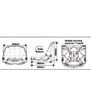 Alternative view of -25% Super Kaina 79eur Sėdynė valties kėdė Deluxe su paminkštinimu Ocean Australija Sidabrinė