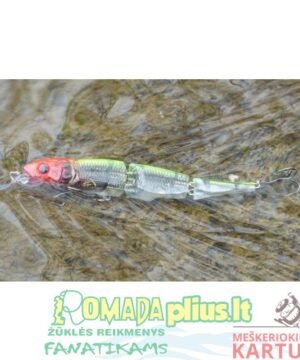 Vobleris Big Fish 12SL 3-dalių 12cm 20g Lydekinis