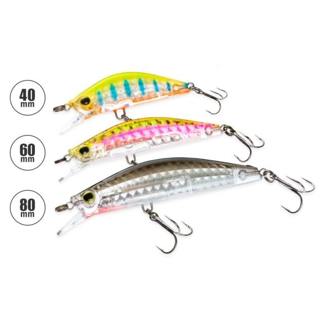 Vobleris Yo-zuri Japan 3DRX minnow 40mm 60mm 80mm Sinking Lašišoms Upėtakiams Lydekoms Šapalams Salačiams