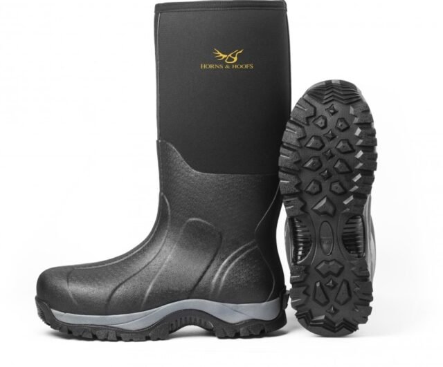 Žvejui Medžiotojui Botai Neopreniniai Su Profiliniu padu Šilti 6.50mm Neoprenas Black