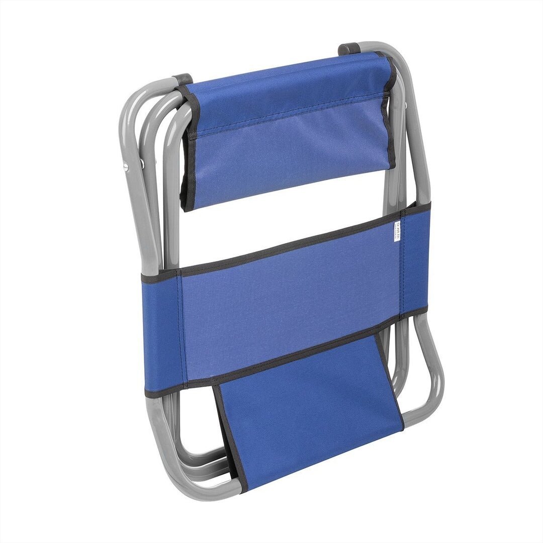 -21% Super Kaina 39eur Žvejybinė kėdė 120kg/130kg Mėlyna su atlošu Camping Chair - Image 7