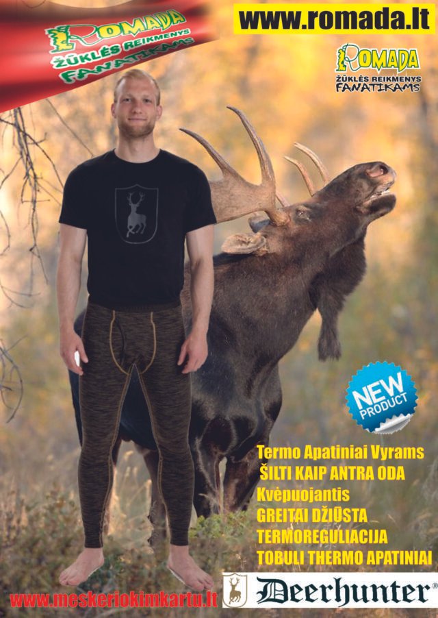 Žieminiai apatiniai termo rūbai ypač šilti ir lengvi DEERHUNTER (kelnės)