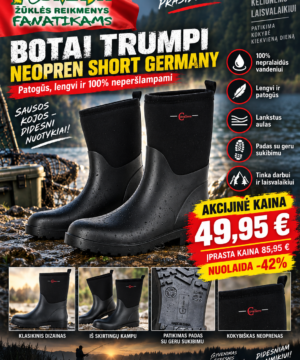 -42% Super Kaina 49eur Botai trumpi Neopren SHORT GERMANY