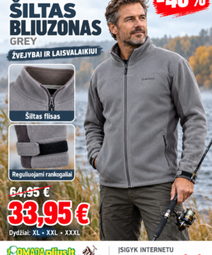 -48% Super Kaina 33eur Shimano Bliuzonas šiltas Shimano Grey