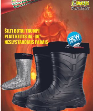Super Kaina 29eur Botai trumpi Thermal EWA LIGHTWEIGHT Boots -30C Labai Lengvi Plati Keltis su Įmaute