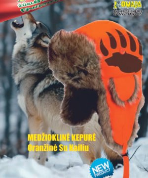 Medžioklinė Kepurė su Kailiu Orange Meškos Letena