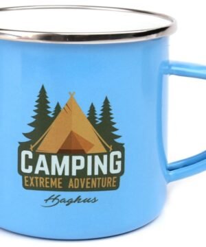 Gera Dovana Suomiškas Turistinis Puodelis Kaltas vokiškas plienas Emaliuotas Nedūžtantis