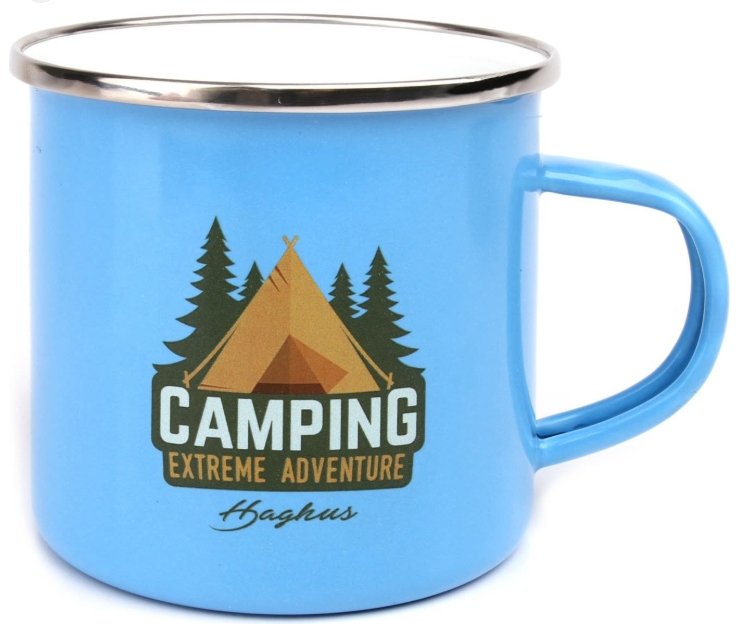 Gera Dovana Suomiškas Turistinis Puodelis Kaltas vokiškas plienas Emaliuotas Nedūžtantis