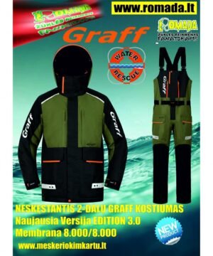 -28% Super Kaina 445eur Kostiumas Žieminis Neskęstantis Naujausia (3.0 Versija) EDITION GRAFF FLOAT GUARD NESKĘSTANTIS 2 DALIŲ KOSTIUMAS WARM GUARD Norvegijai ir ant Ledo