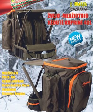 Super kaina 76eur Žvejybinė Medžioklinė Kuprinė Kėdė Kėdutė Pašiltinta sėdynė Talpi Kurinė 40L+ skyrius termosui Aukšta 50cm Sustiprinta Medžioklei Turizmui Suomija