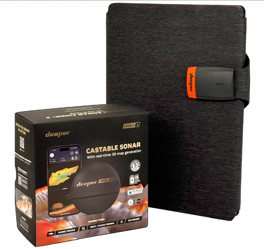 Super Naujiena CHIRP+3 DEEPER Komplektas Echolotas Deeper Chirp Plus 3+ žuvų ieškiklio saulės baterijų maitinimo rinkinys - Image 13