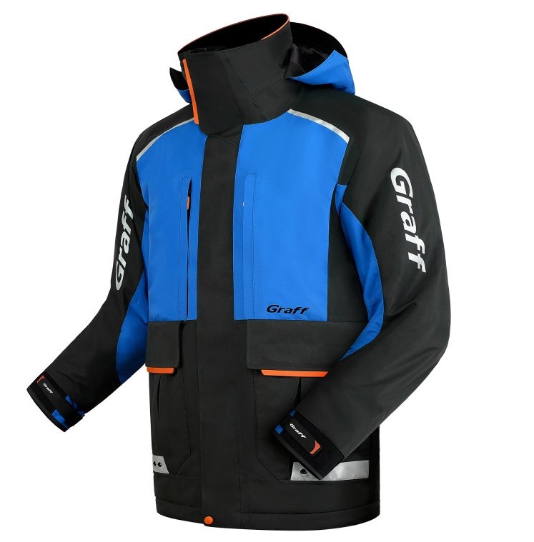 -28% Super Kaina 449eur Kostiumas Žieminis Neskęstantis Naujausia (3.0 Versija) EDITION GRAFF FLOAT GUARD NESKĘSTANTIS 2 DALIŲ KOSTIUMAS WARM GUARD Norvegijai ir ant Ledo juodai mėlynas - Image 4